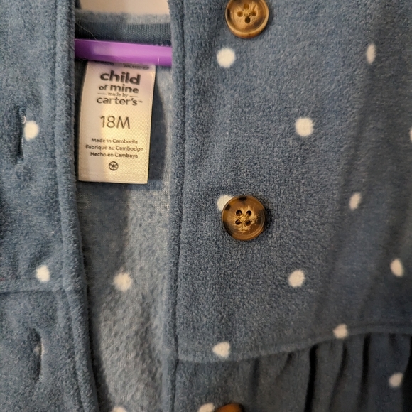 ✨3/$15 Child of Mine 18M Button Up Vest - Picture 3 of 3